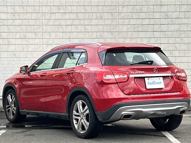 メルセデス・ベンツ ＧＬＡ１８０ 秋田県 2014(平26)年 14万km ジュピターレッド ・プッシュスタート/・スマートキー/・スペアキー/・黒ハーフ革シート/・MTモード付AT/・ディスプレイオーディオ/・Ｂｌｕｅｔｏｏｔｈ/・ＣＤ・ＣＤチェンジャー/・オートエアコン/・１８インチアルミホイール/・ドアバイザー