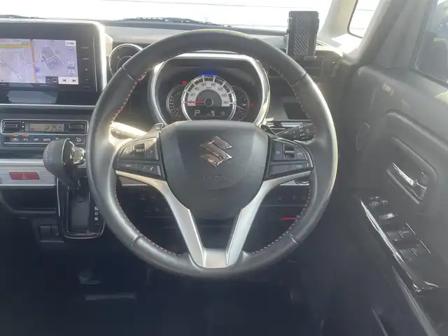 スズキ スペーシア カスタム HYBRID XS ターボ 愛知県 2019(令1)年 6.7万km ブルーイッシュブラックパール3 ・イクリプスメモリーナビ/・フルセグテレビ/・CD/DVD再生機能/・ミュージックサーバー(SD録音）/・Bluetooth接続機能/・バックカメラ/・ETC/・クルーズコントロール/・ドライブレコーダー内蔵型/・両側電動スライドドア/・ハーフレザーシート/・シートヒーター（運転席）/・純正フロアマット/・純正LEDヘッドライト/・オートライト/・衝突軽減ブレーキ/・レーンキープアシスト/・スマートキー/・プッシュスタート/・オートエアコン