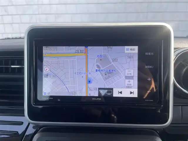 スズキ スペーシア カスタム HYBRID XS ターボ 愛知県 2019(令1)年 6.7万km ブルーイッシュブラックパール3 ・イクリプスメモリーナビ/・フルセグテレビ/・CD/DVD再生機能/・ミュージックサーバー(SD録音）/・Bluetooth接続機能/・バックカメラ/・ETC/・クルーズコントロール/・ドライブレコーダー内蔵型/・両側電動スライドドア/・ハーフレザーシート/・シートヒーター（運転席）/・純正フロアマット/・純正LEDヘッドライト/・オートライト/・衝突軽減ブレーキ/・レーンキープアシスト/・スマートキー/・プッシュスタート/・オートエアコン