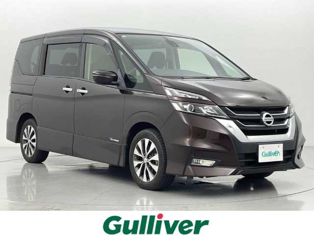 日産 セレナ ハイウェイスター 熊本県 2017(平29)年 4.6万km インペリアルアンバーP 純正ナビMM516D-L　/（フルセグ/CD/DVD/SD/Bluetooth/AUX/USB）/両側パワースライドドア　/ハンズフリー　/Bカメラ　/クルーズコントロール　/LDW/エマージェンシーブレーキ　/ETC /LEDオートライト　/電動格納ウィンカーミラー　/フォグランプ　/スマートキー　/アイドリングストップ/取扱説明書/保証書