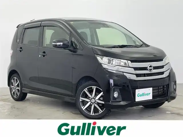 日産 デイズ ハイウェイスターG ターボ 富山県 2018(平30)年 4.8万km ブラック 純正ナビ/AUX/BT/フルセグTV/アラウンドビューモニター/衝突被害軽減ブレーキ/クルーズコントロール/レーンキープアシスト/コーナーセンサー前後/HIDヘッドライト/オートハイビーム/純正15インチAW/スマートキー/プッシュスタート/アイドリングストップ