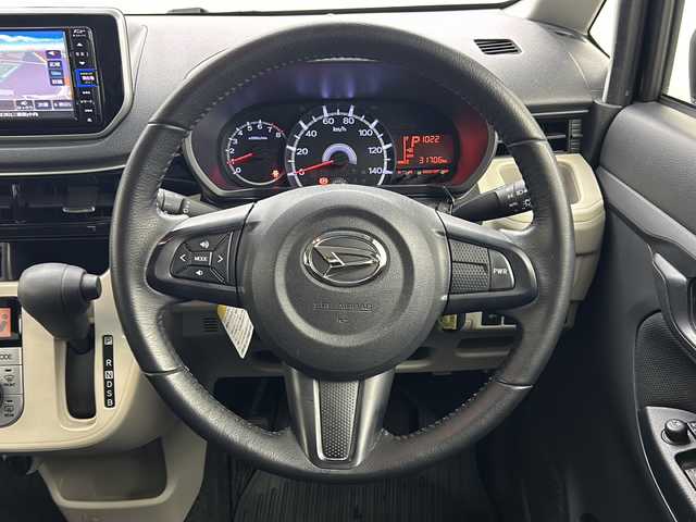 ダイハツ ムーヴ X リミテッドⅡ SAⅢ 鳥取県 2020(令2)年 3.2万km ブラックマイカメタリック 純正ナビ/(CD/DVD/BT/SD/iPod)/フルセグTV/バックカメラ/ETC/衝突軽減ブレーキ/前方ドライブレコーダー/シートヒーター/HIDヘッドライト/オートライト/オートハイビーム/ヘッドライトレベライザー/ステアリングリモコン/スマートキー/ドアバイザー/純正フロアマット/純正アルミ14インチ