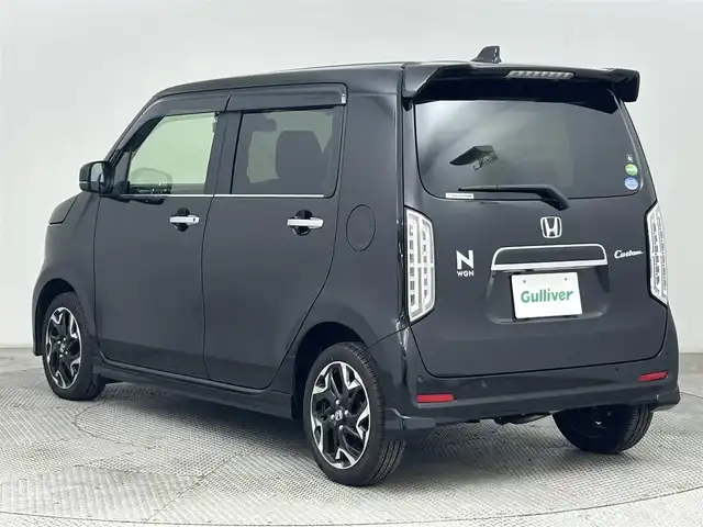 ホンダ Ｎ ＷＧＮ カスタム Lターボ ホンダS 道央・札幌 2020(令2)年 1.1万km クリスタルブラックパール ・４WD/・ギャザーズナビ/　CD/DVD/SD/BT/フルセグ/・バックカメラ/・ビルトインETC/・前後ドライブレコーダー/・ホンダセンシング/・レーダークルーズコントロール/・レーンキープアシスト/・リアコーナーセンサー/・ハーフレザーシート/・前席シートヒーター/・LEDヘッドライト/・フォグライト/・オートライト/・プッシュスタート/・スマートキー/・純正フロアマット/・ドアバイザー