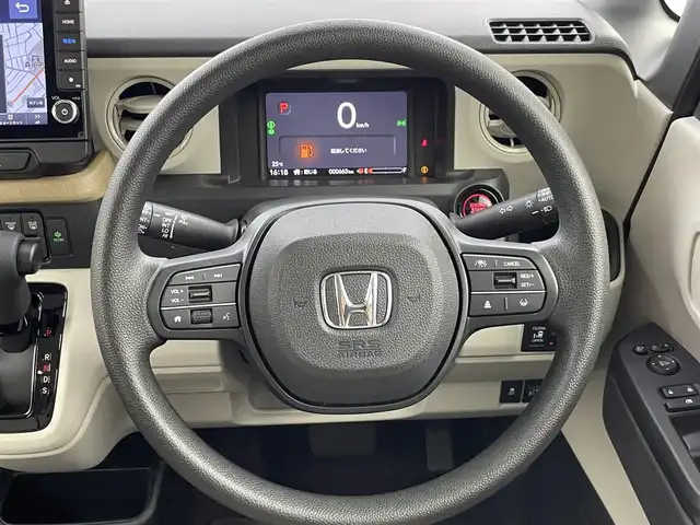 ホンダ Ｎ ＢＯＸ 福井県 2024(令6)年 0.1万km プラチナホワイトパール Honda SENSING/〇衝突軽減ブレーキ（CMBS）/〇先行車発進お知らせ機能/〇歩行者事故低減ステアリング/〇路外逸脱抑制機能/〇標識認識機能/〇渋滞追従機能付アダプティブクルーズコントロール（ACC）/〇車線維持支援システム（LKAS）/〇誤発進抑制機能/〇後方誤発進抑制機能/〇近距離衝突軽減ブレーキ/〇急アクセル抑制機能/〇パーキングセンサーシステム/〇オートハイビーム/純正9インチナビ/〇フルセグTV/〇BT/バックカメラ/両側パワースライドドア/電子制御パーキングブレーキ/オートブレーキホールド機能