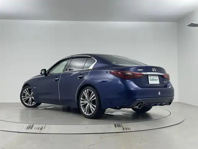 日産 スカイライン ハイブリッド 350GT Type SP 埼玉県 2018(平30)年 5.7万km オーロラフレアブルーパール 純正ナビ/(Bluetooth/USB/ipod/AUX/CD/DVD/AM/FM)/地デジワンセグ/全方位カメラ/前後ドライブレコーダー/ETC/サンルーフ/アダプティブクルーズコントロール/パドルシフト/シートメモリー/前席シートヒーター/アルミペダル/ステアリングリモコン/ドライブモードセレクト/フロントフォグランプ/ウィンカーミラー/純正フロアマット/純正19インチアルミホイール