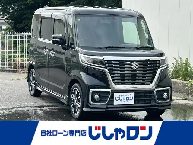 スズキ スペーシア 福島県 2018(平30)年 9.5万km ブルーイッシュブラックパール3 (株)IDOMが運営する【じしゃロン福島店】の自社ローン専用車両になります。こちらは現金またはオートローンご利用時の価格です。自社ローンご希望の方は別途その旨お申付け下さい/社外ナビ/フルセグTV/ステアリングリモコン/両側パワースライドドア/D席シートヒーター/ETC/アイドリングストップ/純正AW/ドアバイザー/フォグライト