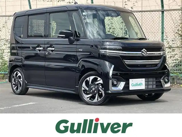 スズキ スペーシア カスタム HYBRID XS ターボ 東京都 2025(令7)年 0.1千km ブルーイッシュブラックパール3 純正ディスプレイオーディオ/フルセグテレビ/バックカメラ/アイドリングストップ/クルーズコントロール/プッシュスタート/両側パワースライドドア/Bluetooth/AppleCarPlay/HDMI