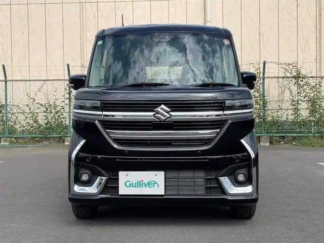スズキ スペーシア カスタム HYBRID XS ターボ 東京都 2025(令7)年 0.1千km ブルーイッシュブラックパール3 純正ディスプレイオーディオ/フルセグテレビ/バックカメラ/アイドリングストップ/クルーズコントロール/プッシュスタート/両側パワースライドドア/Bluetooth/AppleCarPlay/HDMI