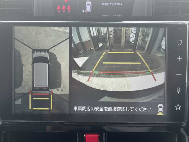 ダイハツ トール カスタムG ターボ 沖縄県 2024(令6)年 0.4万km ブラックマイカメタリック 9インチディスプレイオーディオ・TV・Bluetooth/全方位カメラ/両側パワースライドドア/オートライト/衝突軽減システム/コーナーセンサー/オートホールド/リアロールサンシェード/ステアリングスイッチ/電動格納ミラー/LEDヘッドライト/純正アルミ