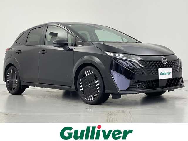 日産 オーラ G レザーエディション 愛知県 2024(令6)年 0.1万km 黒 オーディオレス/デジタルインナーミラー/運転席パワーシート/衝突軽減システム/レーンキープアシスト/ブラインドスポットモニター/コーナーセンサー/オートマチックハイビーム/スペアキー/純正ＡＷ