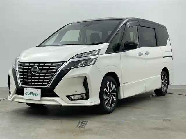 日産 セレナ ハイウェイスター V 岡山県 2022(令4)年 3.8万km ブリリアントホワイトパール 2トーン 純正１１インチフリップダウンモニター/純正１０インチナビ/デジタルインナーミラー/プロパイロット/アラウンドビューモニター/衝突軽減ブレーキ/純正ドライブレコーダー（前後）/両側パワースライドドア/ＬＥＤヘッドライト/ビルトインETC/ブラインドスポットモニター/オートブレーキホールド/取扱説明書/ナビ取扱説明書