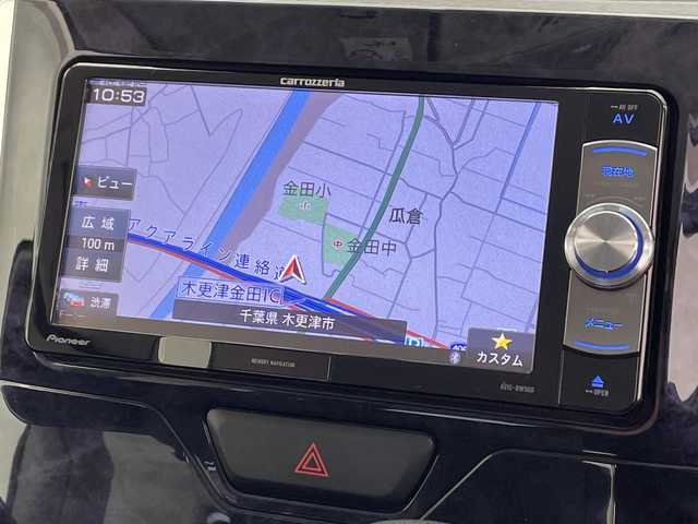 ダイハツ タント カスタム X トップED SA Ⅲ 千葉県 2017(平29)年 4万km パールホワイトⅢ 社外ナビ/　DVD/フルセグTV/Bluetooth/スマートアシスト/衝突軽減ブレーキ/オートハイビーム/運転席シートヒーター/ハーフレザーシート/前方ドラレコ/ＥＴＣ/バックカメラ/ＬＥＤライト/フォグランプ/ロールサンシェード/フロアマット/ドアバイザー