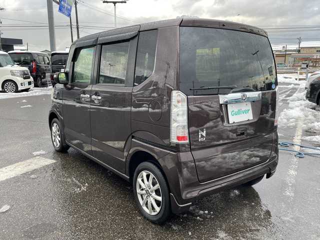 ホンダ Ｎ ＢＯＸ G ターボ Lパッケージ 新潟県 2016(平28)年 1.5万km プレミアムディープモカパール 4WDターボ/社外メモリナビ:MDV-D503/バックカメラ/前席シートヒーター/クルーズコントロール/片側パワースライドドア/ETC/ステアリングスイッチ/パドルシフト