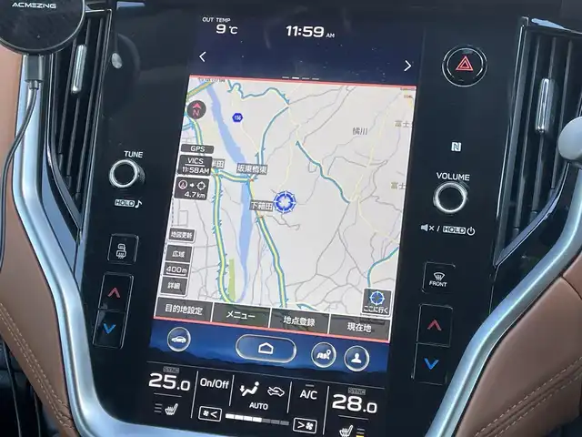 スバル アウトバック リミテッドEX 群馬県 2022(令4)年 7.3万km ストームグレーメタリック 純正１１型ナビ　/ハーマンカードン　/茶革　/フルセグ・Ｂｌｕｅｔｏｏｔｈ・スマホ接続　/アイサイトＸ　/電動リアドア　/シートヒーター　/ハンドルヒーター　/衝突軽減/ハンドル支援　/ＢＳＭ　/前・側方・バックカメラ　/ドラレコ/純正フロアマット