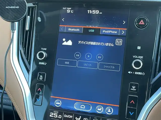 スバル アウトバック リミテッドEX 群馬県 2022(令4)年 7.3万km ストームグレーメタリック 純正１１型ナビ　/ハーマンカードン　/茶革　/フルセグ・Ｂｌｕｅｔｏｏｔｈ・スマホ接続　/アイサイトＸ　/電動リアドア　/シートヒーター　/ハンドルヒーター　/衝突軽減/ハンドル支援　/ＢＳＭ　/前・側方・バックカメラ　/ドラレコ/純正フロアマット