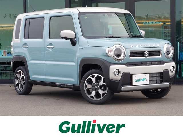 スズキ ハスラー HYBRID X 愛知県 2025(令7)年 0.1千km オフブルーメタリック/ソフトベージュメタリック 純正メーカーナビ/全方位カメラ/シートヒーター/衝突軽減システム/レーンキープアシスト/アイドリングストップ/レーダークルーズコントロール/コーナーセンサー/LEDヘッドライト/オートライト/純正15インチAW