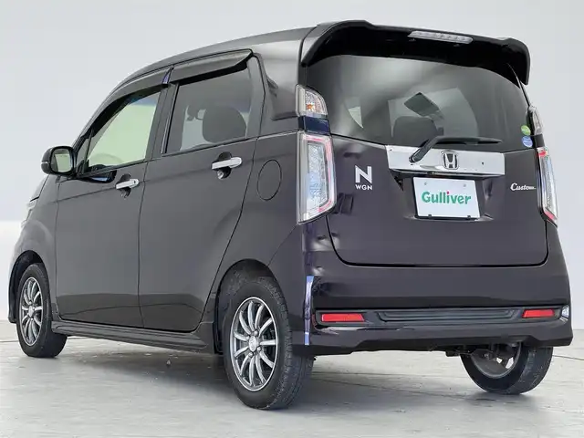 ホンダ Ｎ ＷＧＮ カスタム G Lパッケージ 愛知県 2016(平28)年 3.8万km プレミアムベルベットパープル・パール 純正ナビ/（フルセグ／ＢＴ／ＣＤ／ＤＶＤ）　/クルーズコントロール　/バックモニター　/横滑り防止　/ハーフレザーシート（ブラック）　/ドライブレコーダー　/オートライト　/電動格納ミラー　/純正ＡＷ　/スマートキー