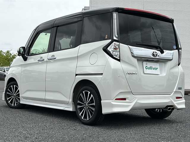 トヨタ ルーミー カスタムG－T 千葉県 2021(令3)年 0.8万km ブラックマイカメタリック/パールホワイト2トーン モデリスタエアロ／マフラーエンド　９型ナビＮＳＺＴ－Ｙ６８Ｔ　全方位カメラ シートヒーター 両側パワースライドドア ドラレコ ２．０ETC USB クルコン ツートンカラー LEDライト オートライト