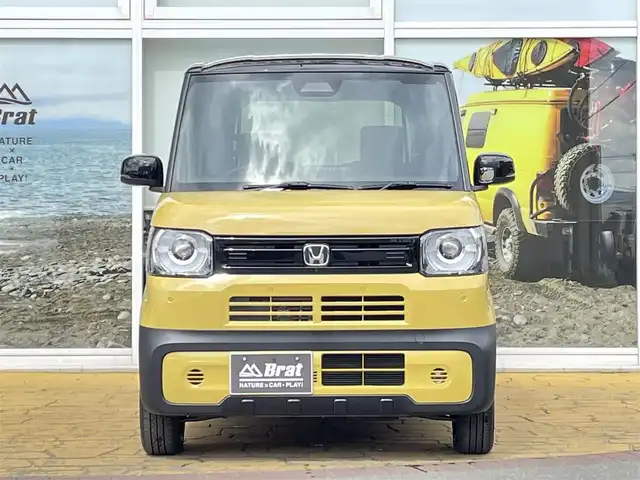 ホンダ Ｎ ＢＯＸ JOY 道北・旭川 2024(令6)年 0.1万km未満 黄 ワンオーナー/チェック柄シート/前席シートヒーター/プッシュスタート/スマートキー/LEDヘッドライト/片側パワースライドドア/フロアマット