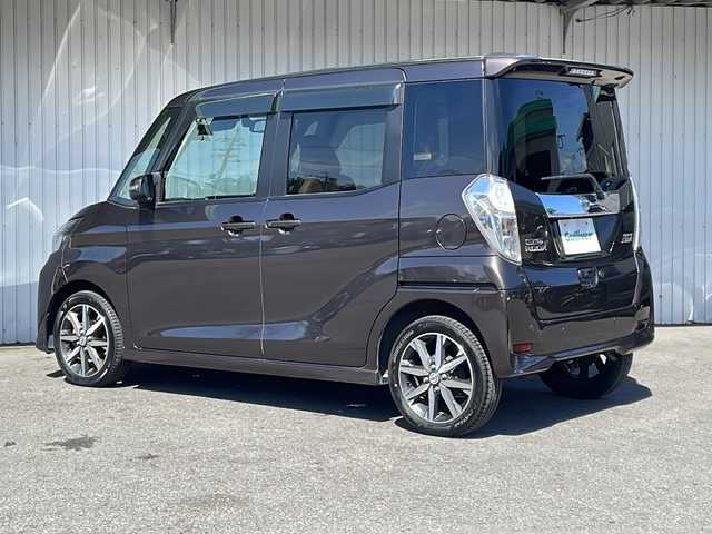 日産 デイズ ルークス ハイウェイスターX 長野県 2019(令1)年 1.7万km アッシュブラウンM ４WD/メモリナビフルセグTV/アラウンドビューモニター/エマージェンシーブレーキ/両側パワースライドドア/ハーフレザーシート/ドライブレコーダー /ETC/純正15インチアルミ/踏み間違い防止/LEDヘッドライト