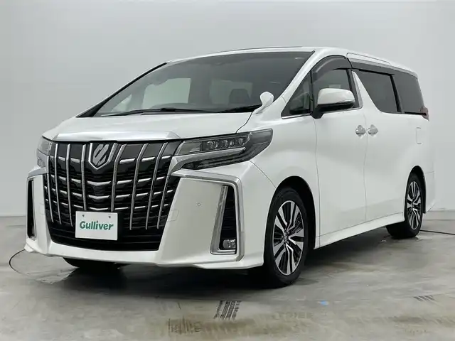 トヨタ アルファード S Cパッケージ 岡山県 2021(令3)年 4.3万km ホワイトパールクリスタルシャイン サンルーフ/純正9インチナビ/（CD/DVD/TV/BT)/純正12.1インチ後席モニター/バックカメラ/デジタルインナーミラー/AC１００V電源/両側パワースライドドア/パワーバックドア/シートベンチレーション/シートメモリー/レーダークルーズコントロール/ブラインドスポットモニター/前後ドライブレコーダー/純正18インチアルミホイール