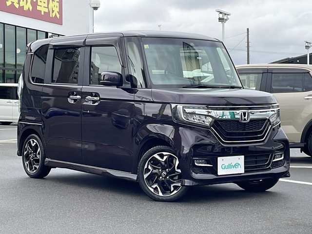 ホンダ Ｎ ＢＯＸ カスタム G L ターボ ホンダセンシング 長野県 2018(平30)年 4.7万km プレミアムベルベットパープル・パール ターボ/純正8インチナビ/(VXU-195NBi)/BluetoothAudio/フルセグTV/バックカメラ/純正15インチアルミホイール/オートマチックハイビーム/両側パワースライドドア/クルーズコントロール/レーンキープアシスト/アイドリングストップ/ハーフレザーシート/衝突軽減ブレーキ/LEDヘッドライト/ビルトインETC/純正ドラレコ/コーナーセンサー/オートライト