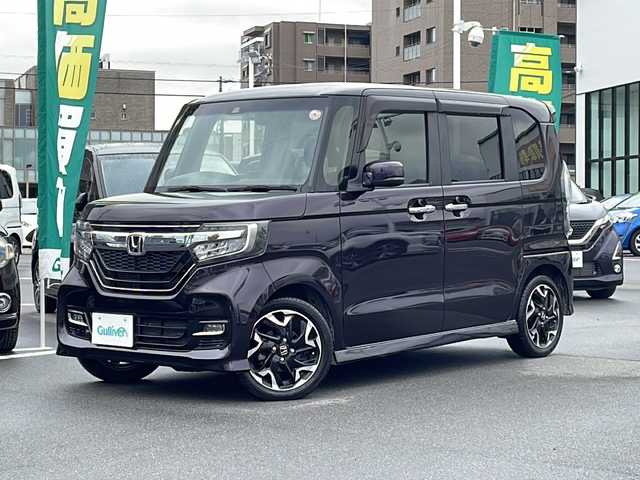 ホンダ Ｎ ＢＯＸ カスタム G L ターボ ホンダセンシング 長野県 2018(平30)年 4.7万km プレミアムベルベットパープル・パール ターボ/純正8インチナビ/(VXU-195NBi)/BluetoothAudio/フルセグTV/バックカメラ/純正15インチアルミホイール/オートマチックハイビーム/両側パワースライドドア/クルーズコントロール/レーンキープアシスト/アイドリングストップ/ハーフレザーシート/衝突軽減ブレーキ/LEDヘッドライト/ビルトインETC/純正ドラレコ/コーナーセンサー/オートライト