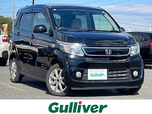 ホンダ Ｎ ＷＧＮ G 道央・札幌 2014(平26)年 6.2万km スマートブラック ４WD/純正オーディオ/AM/FM/AUX/CD/横滑り防止装置/アイドリングストップ/プッシュスタート/スマートキー/ハロゲンヘッドライト/フォグランプ/ヘッドライトレベライザー/電動格納ミラー/ヒーテッドドアミラー/純正フロアマット/ドアバイザー/社外エンジンスターター