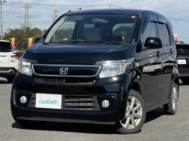 ホンダ Ｎ ＷＧＮ G 道央・札幌 2014(平26)年 6.2万km スマートブラック ４WD/純正オーディオ/AM/FM/AUX/CD/横滑り防止装置/アイドリングストップ/プッシュスタート/スマートキー/ハロゲンヘッドライト/フォグランプ/ヘッドライトレベライザー/電動格納ミラー/ヒーテッドドアミラー/純正フロアマット/ドアバイザー/社外エンジンスターター