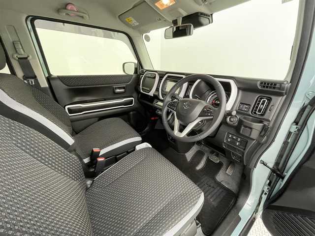 スズキ ハスラー HYBRID X 道央・札幌 2024(令6)年 0.7万km オフブルーメタリック/ソフトベージュメタリック ・４WD/・カロッツェリアDA（FH-DVS8500）/　CD/DVD/USB/Bluetooth/・ステアリングスイッチ/・社外エンジンスターター/・バックカメラ/・デュアルカメラブレーキサポート/・衝突被害軽減ブレーキ/・レーンキープアシスト/・クリアランスソナー/・レーダークルーズコントロール/・横滑り防止装置/・ABS/・グリップコントロール/・スノーモード/・ダウンヒルアシストコントロール/・アイドリングストップ/・オートマチックハイビーム/・オートライト/・LEDヘッドライト/・LEDフォグランプ/・ドアミラーウィンカー/・D+N席シートヒーター/・ドアバイザー/・フロアマット/・シートバックテーブル/・純正１５インチAW/・プッシュスタート/・スマートキー/・スペアキー/・取/保