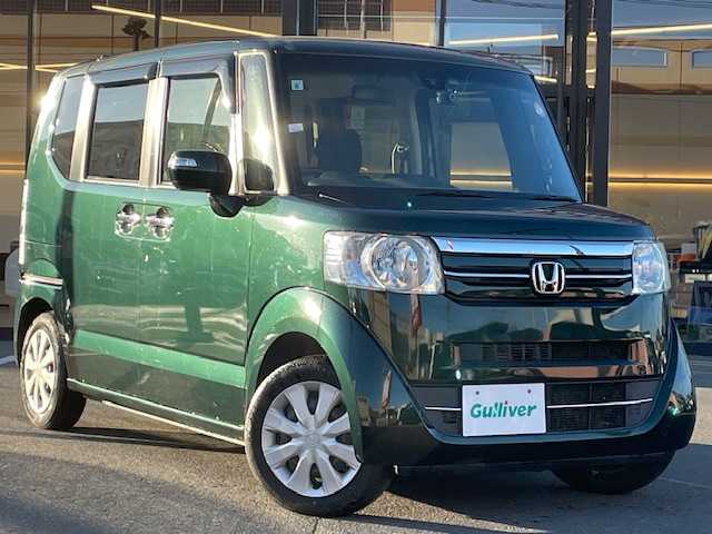 ホンダ Ｎ ＢＯＸ G SSパッケージ 宮城県 2017(平29)年 6万km ブリティッシュグリーンP 登録時走行距離59715km/プッシュスタート/パワーステアリング/パワーウインドウ/スペアキー有り/シートヒーター/ステアリングリモコン/両側パワースライドドア/アイドリングストップ/AAC/電動格納ミラー/バックカメラ/タイヤ【ブリヂストン・セイバーリング】24年製/横滑り防止/CTBA　offスイッチ/ドライブレコーダー/純正フロアマット/純正ワンセグナビ/CD/SD・USB/AM/FM/Bluetooth接続/ABS/盗難防止装置/衝突軽減装置/オートライト/純正アルミホイール