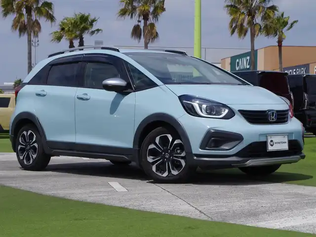 ホンダ フィット e:HEVクロスター 千葉県 2020(令2)年 3.4万km サーフブルー ホンダセンシング/・衝突軽減ブレーキ（CMBS）/・車線維持支援システム（LKAS）/・アダプティブクルーズコントロール（ACC）/・誤発進抑制機能/・後方誤発進抑制機能/アイドリングストップ/純正メモリーナビ/【CD再生可】/バックカメラ/ETC/LEDヘッドライト/フォグライト/ウインカーミラー/ステアリングスイッチ/コーナーセンサー/純正16インチアルミホイル/サイド/カーテンエアバッグ/スマートキー