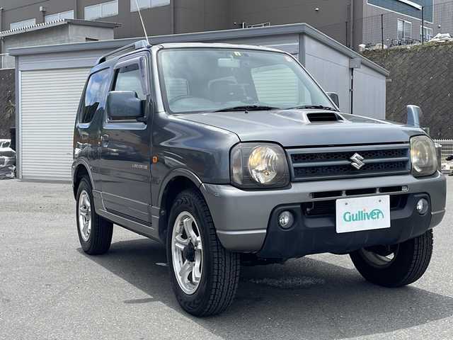 スズキ ジムニー ランドベンチャー 山梨県 2006(平18)年 7.6万km アズールグレーパールメタリック 社外ナビ/ドライブレコーダー/ハーフレザーシート/シートヒーター/ルーフレール/純正16インチアルミホイール/純正フロアマット/盗難防止装置