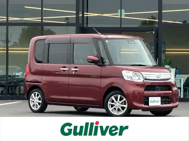 ダイハツ タント G SA Ⅲ 栃木県 2019(平31)年 4.2万km ファイアークォーツレッドM スマートアシスト/純正7インチナビ/フルセグTV/DVD/Bluetooth/バックカメラ/ビルトインETC/前ドライブレコーダー/D席シートヒーター/両側パワースライドドア/スマートキー×1/プッシュスタート/LEDオートライト/純正14インチAW/社外スタッドレスタイヤ積込/アイドリングストップ/横滑り防止装置/ドアバイザー/電動格納ミラー/プライバシーガラス