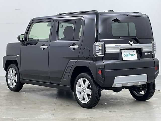 ダイハツ タフト G クロムベンチャー 道央・札幌 2024(令6)年 0.3万km ブラックマイカメタリック ・4WD/・寒冷地仕様/・ガラスルーフ/・スマートアシストIII/・先行車発進お知らせ/・車線逸脱警報/・標識認識/・ふらつき警報/・車線逸脱抑制/・横滑り防止/・前後パーキングセンサー/・前席シートヒーター/・ドアミラーヒーター/・電動格納ドアミラー/・オートライト/・オートマチックハイビーム/・LEDヘッドライト/・LEDフォグ/・電動パーキングブレーキ