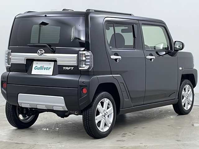 ダイハツ タフト G クロムベンチャー 道央・札幌 2024(令6)年 0.3万km ブラックマイカメタリック ・4WD/・寒冷地仕様/・ガラスルーフ/・スマートアシストIII/・先行車発進お知らせ/・車線逸脱警報/・標識認識/・ふらつき警報/・車線逸脱抑制/・横滑り防止/・前後パーキングセンサー/・前席シートヒーター/・ドアミラーヒーター/・電動格納ドアミラー/・オートライト/・オートマチックハイビーム/・LEDヘッドライト/・LEDフォグ/・電動パーキングブレーキ