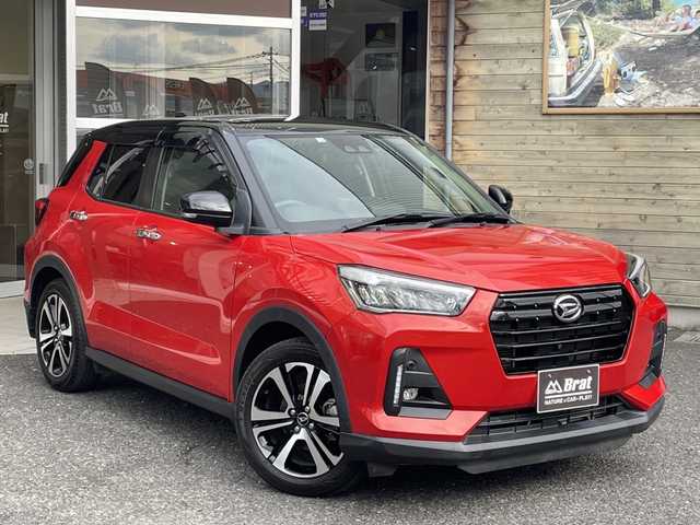 ダイハツ ロッキー G 福島県 2020(令2)年 5.4万km ブラックマイカメタリック/コンパーノレッド ４WD/純正フロアマット/サイドバイザー/純正ナビ(CD・DVD・BT・フルセグTV)/シートヒーター(前席)/LEDヘッドライト/ドラレコ/パノラミックビューモニター/コーナーセンサー/衝突被害軽減ブレーキ/レーダークルーズコントロール