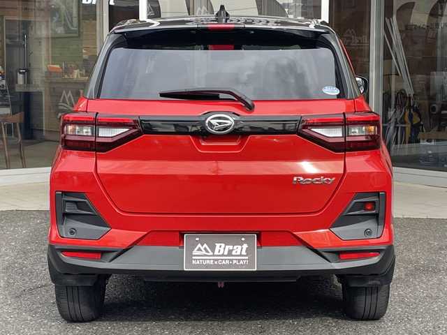 ダイハツ ロッキー G 福島県 2020(令2)年 5.4万km ブラックマイカメタリック/コンパーノレッド ４WD/純正フロアマット/サイドバイザー/純正ナビ(CD・DVD・BT・フルセグTV)/シートヒーター(前席)/LEDヘッドライト/ドラレコ/パノラミックビューモニター/コーナーセンサー/衝突被害軽減ブレーキ/レーダークルーズコントロール