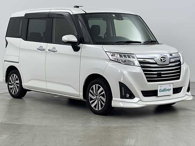 ダイハツ トール カスタムG SAⅡ 道央・札幌 2018(平30)年 5万km パールホワイトⅢ ・4WD/・アルパインナビ＆CD＆DVD＆TV＆BT/・バックカメラ/・トヨタセーフティセンス/・プリクラッシュセーフティ/・クルーズコントロール/・両側パワースライドドア/・純正エンジンスターター/・ステアリングスイッチ/・オートライト/・オートエアコン/・横滑り防止/・アイドリングストップ