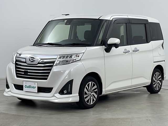 ダイハツ トール カスタムG SAⅡ 道央・札幌 2018(平30)年 5万km パールホワイトⅢ ・4WD/・アルパインナビ＆CD＆DVD＆TV＆BT/・バックカメラ/・トヨタセーフティセンス/・プリクラッシュセーフティ/・クルーズコントロール/・両側パワースライドドア/・純正エンジンスターター/・ステアリングスイッチ/・オートライト/・オートエアコン/・横滑り防止/・アイドリングストップ