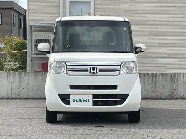 ホンダ Ｎ ＢＯＸ G Lパッケージ 青森県 2016(平28)年 6.2万km プレミアムホワイトパールⅡ 禁煙車/４WD/Stradaナビ/AM/FM/CD/DVD/フルセグ/Bluetooth/純正エンジンスターター/片側パワースライドドア/シートヒーター/衝突軽減システム/バックカメラ/ビルトインETC/HIDヘッドライト/純正フロアマット/取扱説明書/保証書