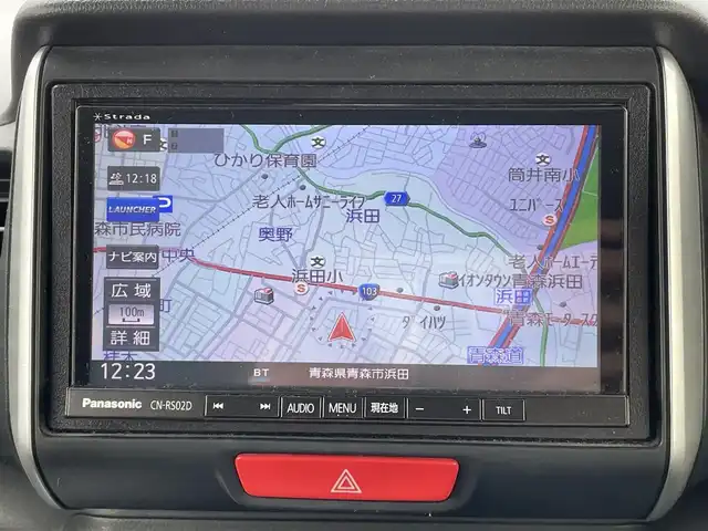 ホンダ Ｎ ＢＯＸ G Lパッケージ 青森県 2016(平28)年 6.2万km プレミアムホワイトパールⅡ 禁煙車/４WD/Stradaナビ/AM/FM/CD/DVD/フルセグ/Bluetooth/純正エンジンスターター/片側パワースライドドア/シートヒーター/衝突軽減システム/バックカメラ/ビルトインETC/HIDヘッドライト/純正フロアマット/取扱説明書/保証書