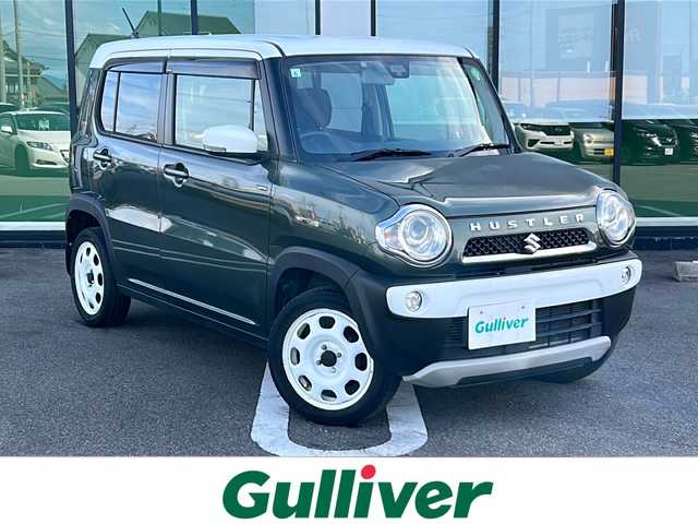 スズキ ハスラー Jスタイル 岐阜県 2015(平27)年 13.9万km クールカーキパールメタリック/ホワイト2トーンルーフ 登録時走行距離138437km/社外ナビ/バックモニター/ワンセグテレビ/シートヒーター/ツートンカラー/純正フロアマット/Ｂｌｕｅｔｏｏｔｈ接続/プッシュスタート/スマートキー/オートエアコン/ABS/横滑り防止装置/レーンキープアシスト/オートライト/LEDヘッドライト/エアバッグ