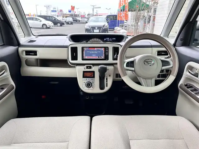 ダイハツ ムーヴ キャンバス G メイクアップ VS SAⅢ 宮城県 2022(令4)年 1万km パールホワイトⅢ/ナチュラルベージュマイカメタリック 2トーン スマートアシスト3/・衝突回避支援ブレーキ機能/・衝突警報機能/・車線逸脱警報機能/・誤発進抑制制御機能/・先行車発進お知らせ機能/・オートハイビーム/純正ナビ（NMZL-W72D）/・CD/DVD/・Bluetooth/・フルセグTV/パノラマモニター/ドライブレコーダー/ウィンドシールドデアイサー/両側パワースライドドア/ステアリングスイッチ/LEDヘッドランプ/フォグランプ/オートライト/スマートキー＆プッシュスタート/電動格納ミラー/純正フロアマット/純正ドアバイザー/Wエアバッグ