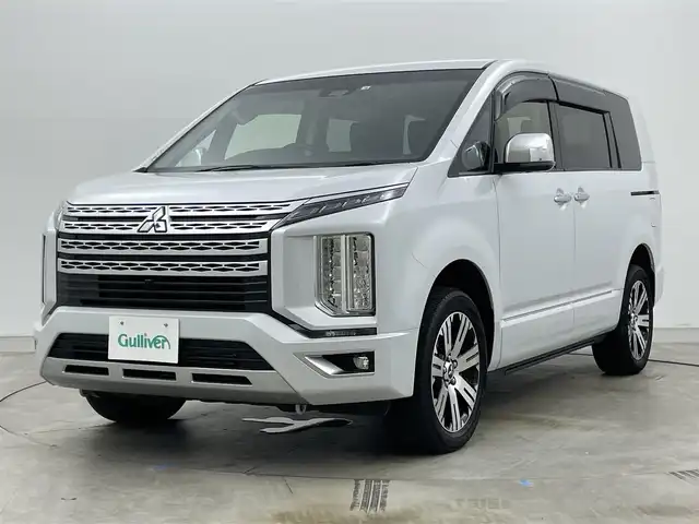 三菱 デリカＤ：５ P 岡山県 2022(令4)年 3.3万km ホワイトダイヤモンド ALPINE11型ナビ　EX11NX/地デジ/BT/Blu-ray/DVD/CD/CarPlay/全方位カメラ/両側パワースライドドア/電動サイドステップ/ETC/ドライブレコーダー /パワーバックドア/シートヒーター /パワーシート D席/レーダークルーズコントロール/パドルシフト /オートライト /LEDヘッドライト/ブラインドスポットモニター/ステアリングヒーター/プッシュスタート /スマートキー