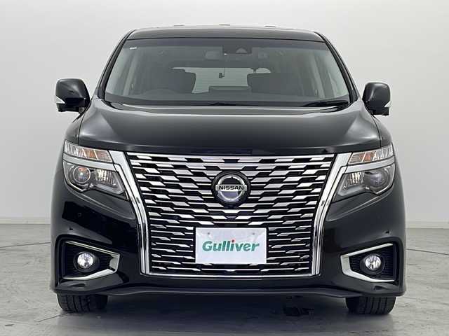 日産 エルグランド 250ハイウェイスターS 宮城県 2021(令3)年 2.7万km 黒 禁煙車/ツインサンルーフ/インテリジェント アラウンドビューモニター/インテリジェントエマージェンシーブレーキ/インテリジェントクルーズコントロール/車線逸脱警報システム/ALPINEフリップダウンモニター/ALPINE11型ナビ/・CD・DVD・BT・CD/・フルセグTV/ハーフレザーシート/両側パワースライドドア/ドライブレコーダー（前後）/ETC/革巻きステアリング/ステアリングスイッチ/LEDヘッドライト/社外フロアマット/純正18インチアルミホイール/プッシュスタート/スマートキー/横滑り防止装置/ロールサンシェード