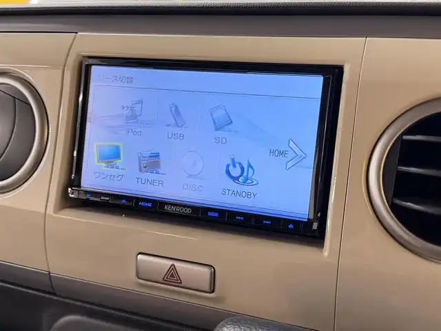 スズキ ラパン G 群馬県 2013(平25)年 5.3万km アロマティックアクアメタリック 社外ナビ　/　（AM/FM/CD/DVD/SD）/ワンセグＴＶ　/アイドリングストップ　/プッシュスタート　/スマートキー　/純正ドアバイザー　/横滑り防止装置