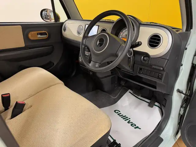 スズキ ラパン G 群馬県 2013(平25)年 5.3万km アロマティックアクアメタリック 社外ナビ　/　（AM/FM/CD/DVD/SD）/ワンセグＴＶ　/アイドリングストップ　/プッシュスタート　/スマートキー　/純正ドアバイザー　/横滑り防止装置