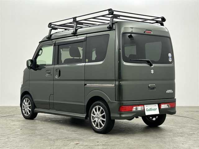 スズキ エブリィ ワゴン JPターボ 群馬県 2021(令3)年 5.1万km クールカーキPM 社外７型ナビ　バックカメラ　衝突軽減　コーナーセンサー　車線逸脱警報　シートヒーター　ルーフキャリア　ドラレコ　ＥＴＣ　Ｂｌｕｅｔｏｏｔｈ　フルセグ　スペアキー　夏タイヤ積載　社外１４ＡＷ　禁煙車