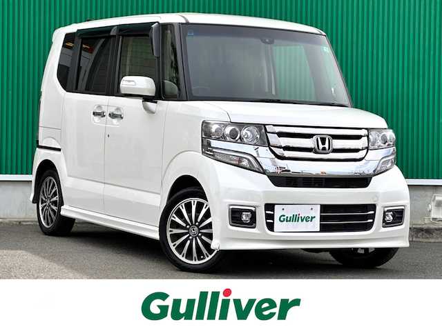 ホンダ Ｎ ＢＯＸ カスタム ターボ SSパッケージ 宮城県 2017(平29)年 8.8万km プレミアムホワイトパールⅡ シティブレーキアクティブシステム/純正8インチナビ（VXM-175VFEi）/・CD/DVD/・Bluetooth/・フルセグTV/バックカメラ/ビルトインETC/両側パワースライドドア/ハーフレザーシート/シートヒーター/革巻きステアリング/クルーズコントロール/パドルシフト/ステアリングスイッチ/HIDヘッドランプ/フォグランプ/オートライト/スマートキー/プッシュスタート/電動格納ミラー/純正15インチAW/純正フロアマット/ドアバイザー/W/サイド/カーテンエアバッグ